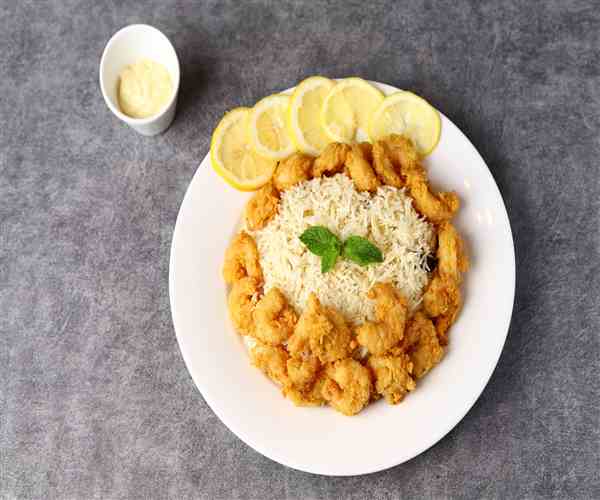 Crispy Shrimp with Rice